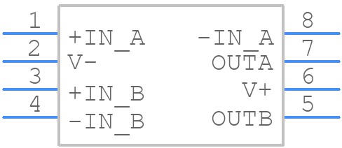 LT1057S8#PBF - Analog Devices - PCB symbol