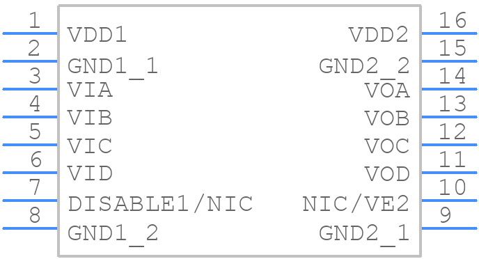 ADUM140E1BRWZ-RL - Analog Devices - PCB symbol