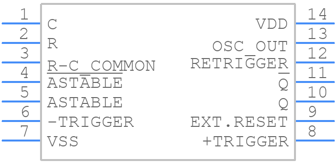 CD4047BPW - Texas Instruments - PCB symbol