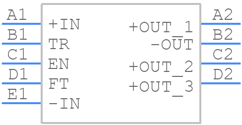 DCM4623TD2K17E0T00 - VICOR - PCB symbol