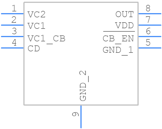 BQ29209DRBR - Texas Instruments - PCB symbol
