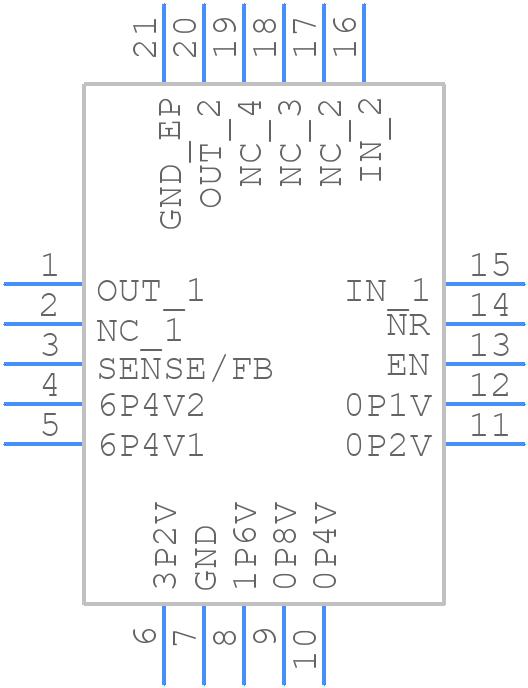 TPS7A4700RGWT - Texas Instruments - PCB symbol