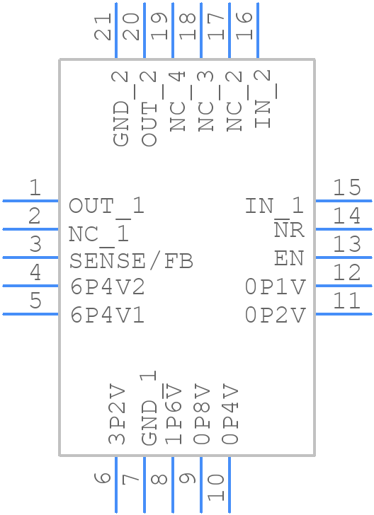 TPS7A4700RGWR - Texas Instruments - PCB symbol