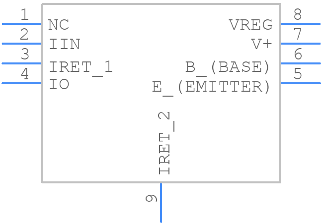 XTR117AIDRBR - Texas Instruments - PCB symbol