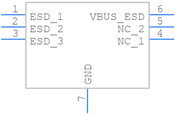 PUSBM5V5X4-TL,115 - Nexperia - PCB symbol