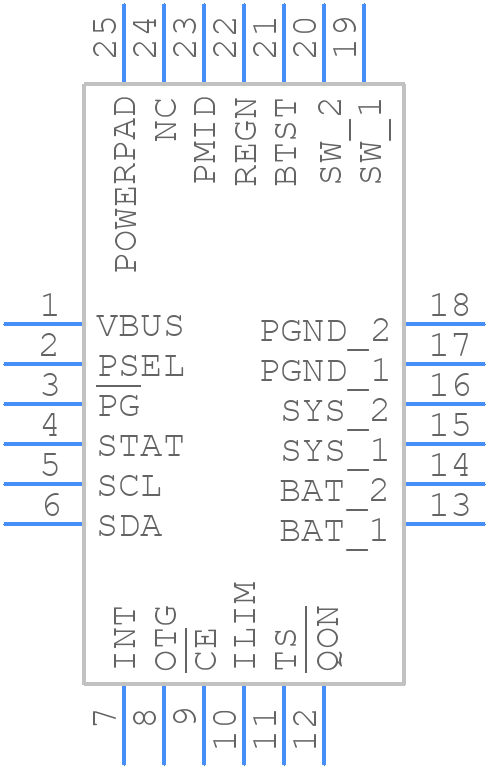 BQ25896RTWT - Texas Instruments - PCB symbol
