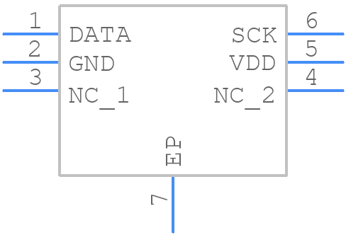 HTU21D - TE Connectivity - PCB symbol