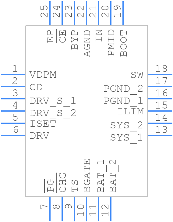BQ24278RGET - Texas Instruments - PCB symbol