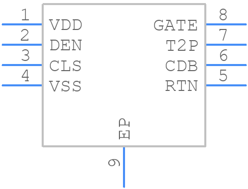 TPS2379DDA - Texas Instruments - PCB symbol