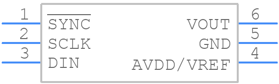 DAC5311IDCKRG4 - Texas Instruments - PCB symbol