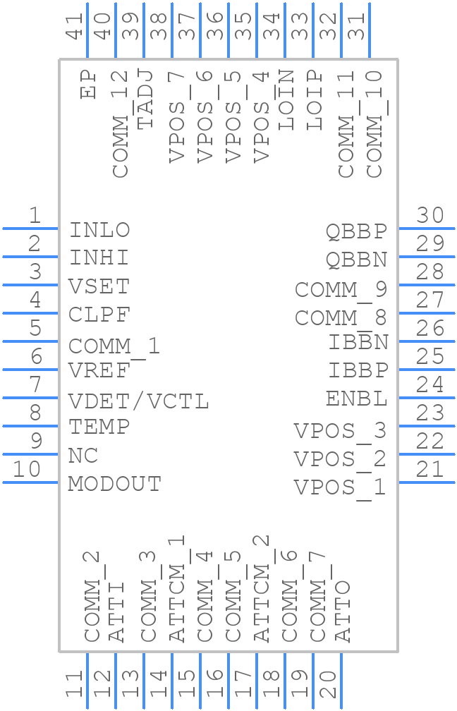 ADL5386ACPZ-R7 - Analog Devices - PCB symbol
