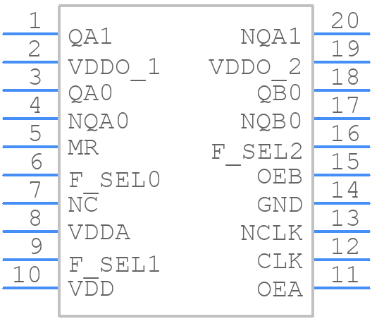 ICS874003AG-02LF - Renesas Electronics - PCB symbol
