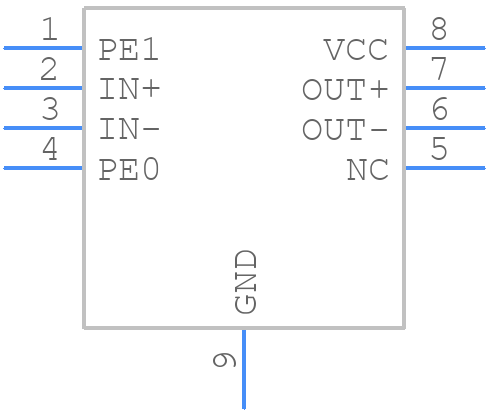 DS25BR120TSD/NOPB - Texas Instruments - PCB symbol