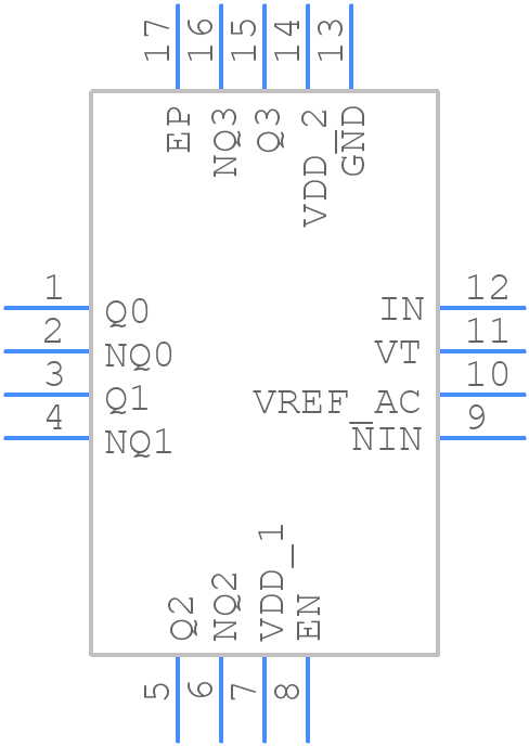 8S89833AKILF - Renesas Electronics - PCB symbol