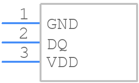 DS18B20+PAR - Analog Devices - PCB symbol