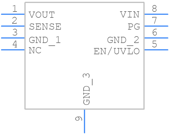 ADP7102ACPZ-2.5-R7 - Analog Devices - PCB symbol