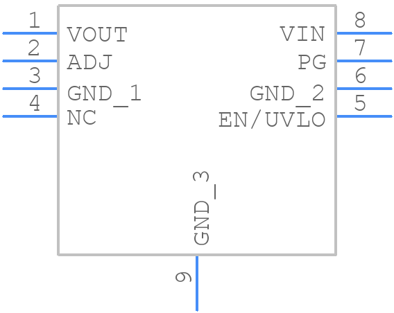 ADP7102ACPZ-R7 - Analog Devices - PCB symbol