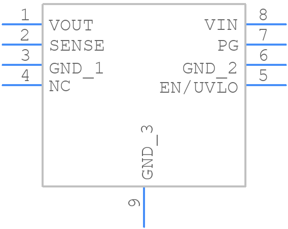 ADP7102ACPZ-3.0-R7 - Analog Devices - PCB symbol