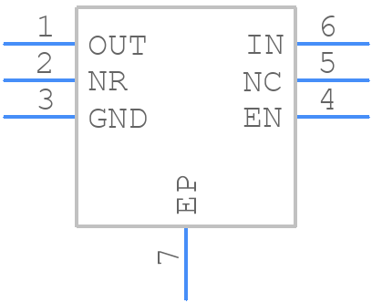 TPS73533DRVT - Texas Instruments - PCB symbol