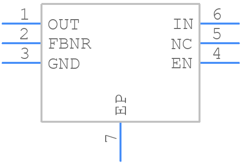TPS73525DRVR - Texas Instruments - PCB symbol