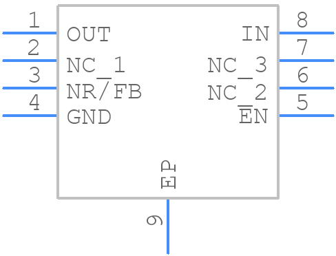 TPS73533QDRBRQ1 - Texas Instruments - PCB symbol