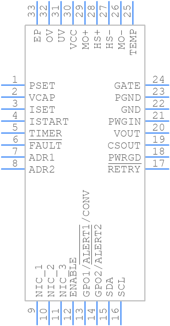 ADM1278-1ACPZ - Analog Devices - PCB symbol