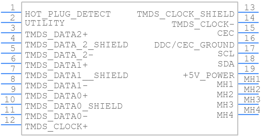 46765-1301 - Molex - PCB symbol