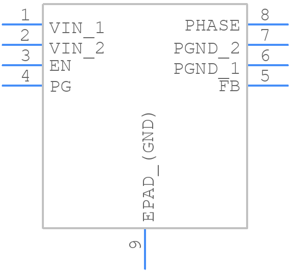 ISL80030FRZ-T7A - Renesas Electronics - PCB symbol