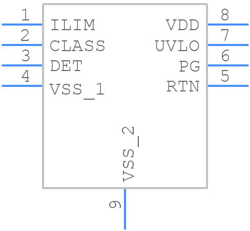 TPS2376DDA-H - Texas Instruments - PCB symbol