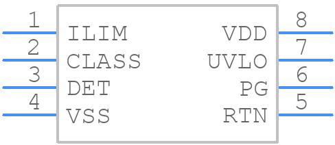 TPS2376DR - Texas Instruments - PCB symbol