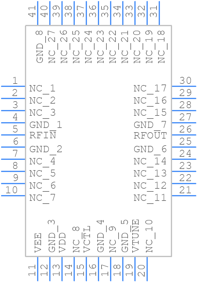 ADMV8416ACPZ - Analog Devices - PCB symbol