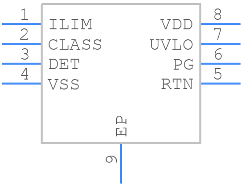 TPS2376DDAR-H - Texas Instruments - PCB symbol