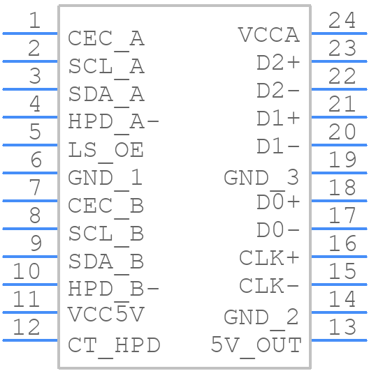 TPD12S016PWR - Texas Instruments - PCB symbol