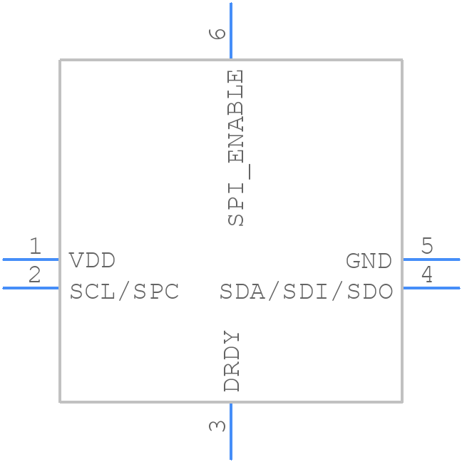 HTS221TR - STMicroelectronics - PCB symbol