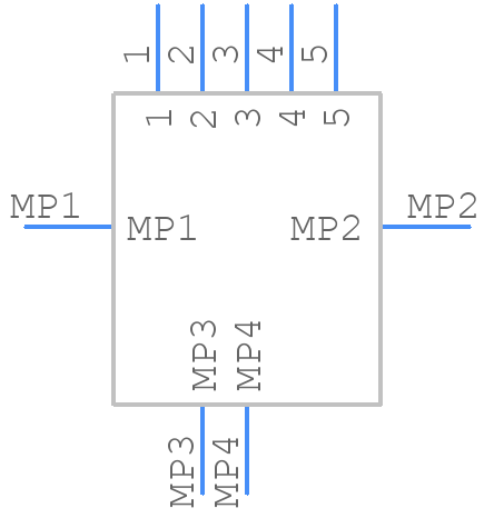 UX60SC-MB-5ST(01) - Hirose - PCB symbol