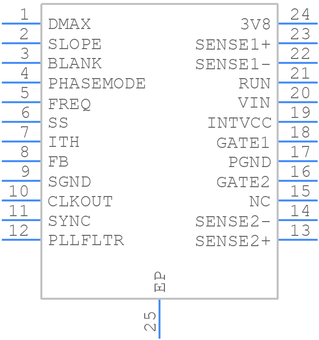 LTC3862HFE-1#PBF - Analog Devices - PCB symbol
