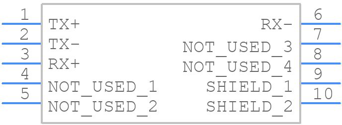 XPP1002000-02R - Lantronix - PCB symbol