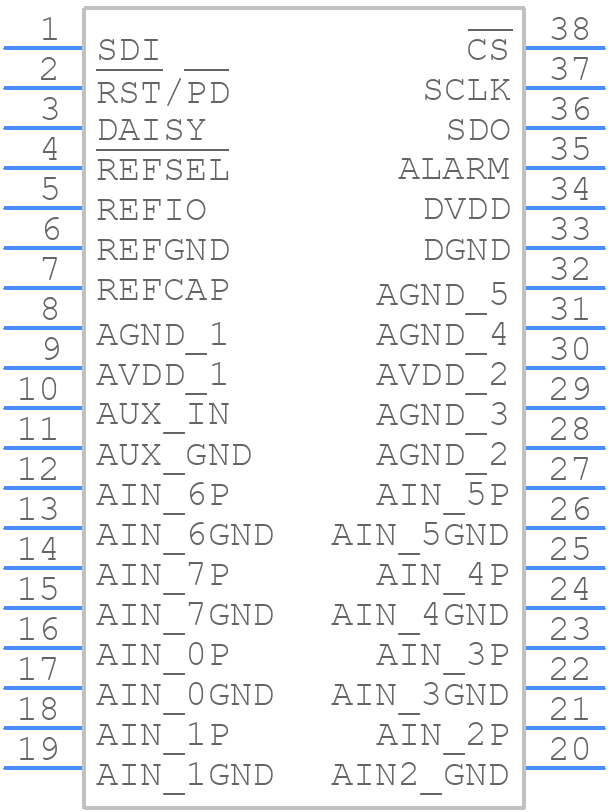 ADS8698IDBT - Texas Instruments - PCB symbol
