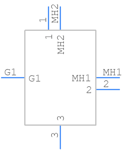 NC3FBH2 - Neutrik - PCB symbol