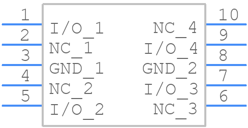 SP4044-04ATG - LITTELFUSE - PCB symbol