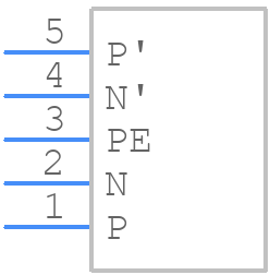 FN406-3-02 - Schaffner - PCB symbol