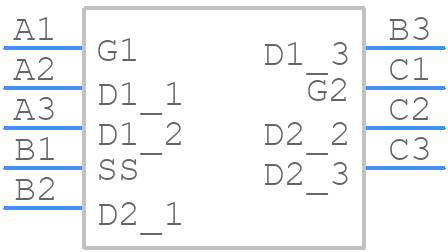 CSD75207W15 - Texas Instruments - PCB symbol