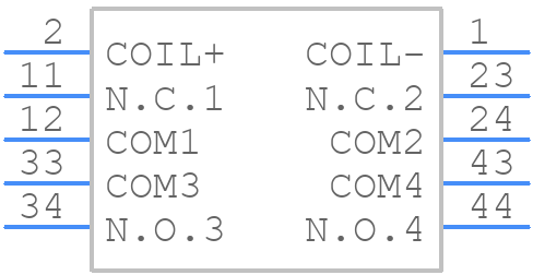 G7SA-2A2B-DC24 - OMRON Electronics - PCB symbol