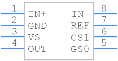 INA225AQDGKRQ1 - Texas Instruments - PCB symbol