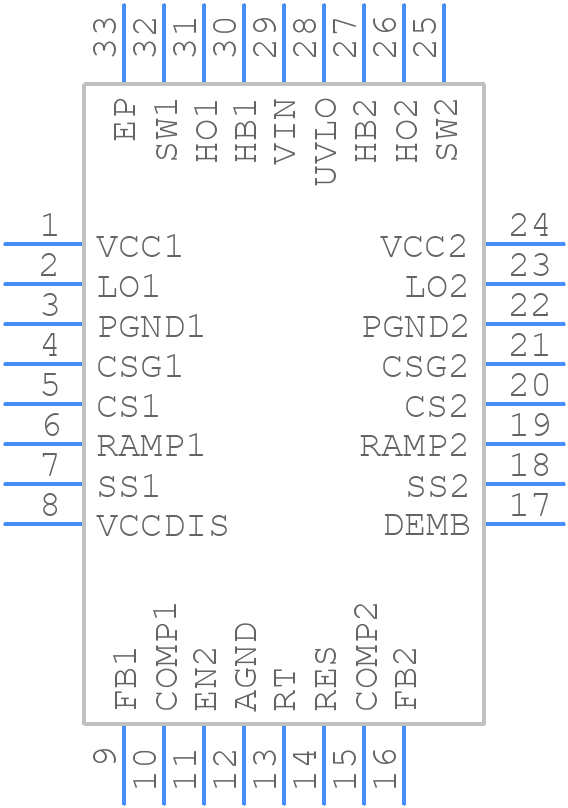 LM5119PSQX/NOPB - Texas Instruments - PCB symbol