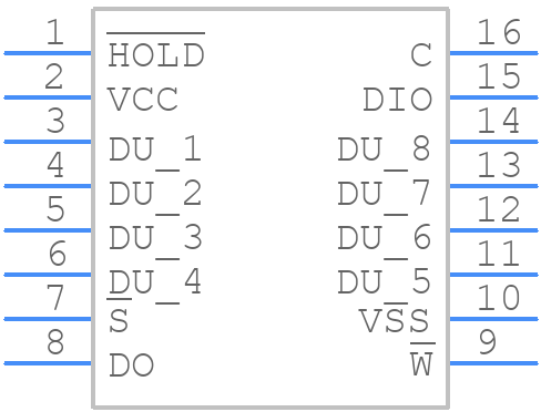 A25L016N-F - AMIC Technology - PCB symbol