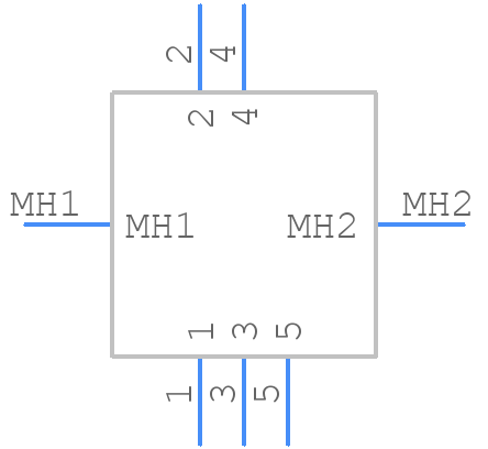 MUSB-B551-03 - Amphenol - PCB symbol