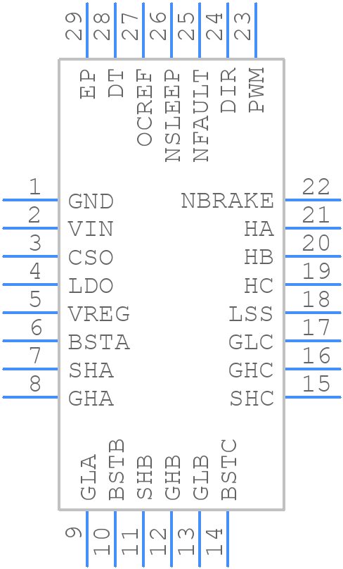 MP6538GV-Z - Monolithic Power Systems (MPS) - PCB symbol