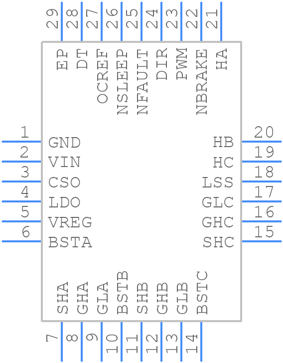 MP6538GV-P - Monolithic Power Systems (MPS) - PCB symbol