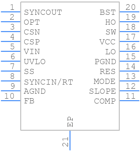 LM5122QMH/NOPB - Texas Instruments - PCB symbol